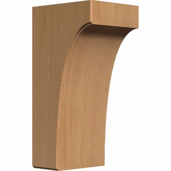 Ekena Millwork 5 1/4"W x 6"D x 12"H Clarksville Bracket, Cherry (6-Pack)