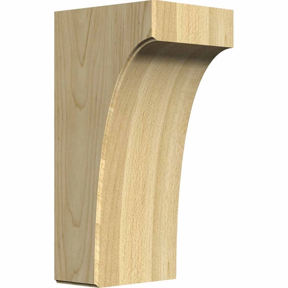 Ekena Millwork 5 1/4"W x 6"D x 12"H Clarksville Bracket, Maple (2-Pack)