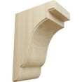 thumbnail image 1 of Ekena Millwork 5 1/4"W x 7 1/4"D x 9 1/2"H Bedford Bracket, Rubberwood (2-Pack), 1 of 4
