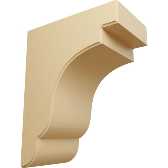 Ekena Millwork 5 1/4"W x 8 1/2"D x 11"H Bedford Bracket, Alder (2-Pack)