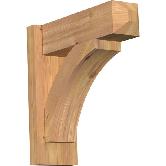 Ekena Millwork 5.50"W x 16"D x 16"H Thorton Smooth Craftsman Outlooker, Western Red Cedar