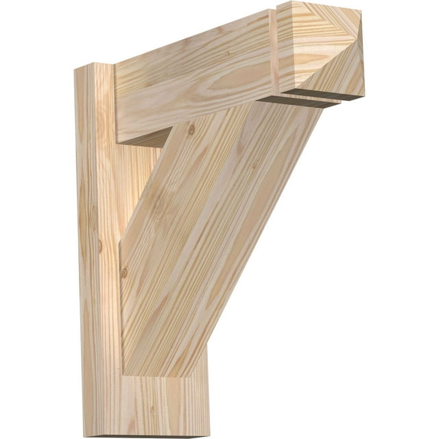 Ekena Millwork 5.50"W x 16"D x 16"H Traditional Smooth Arts and Crafts Outlooker, Douglas Fir