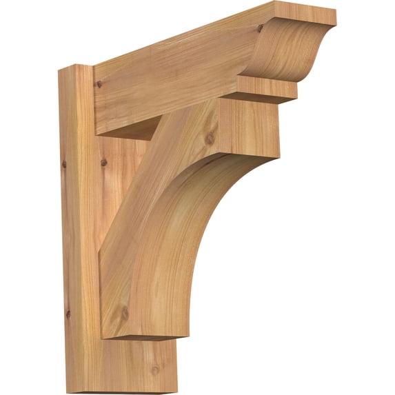 Ekena Millwork 5.50"W x 16"D x 16"H Westlake Smooth Traditional Outlooker, Western Red Cedar