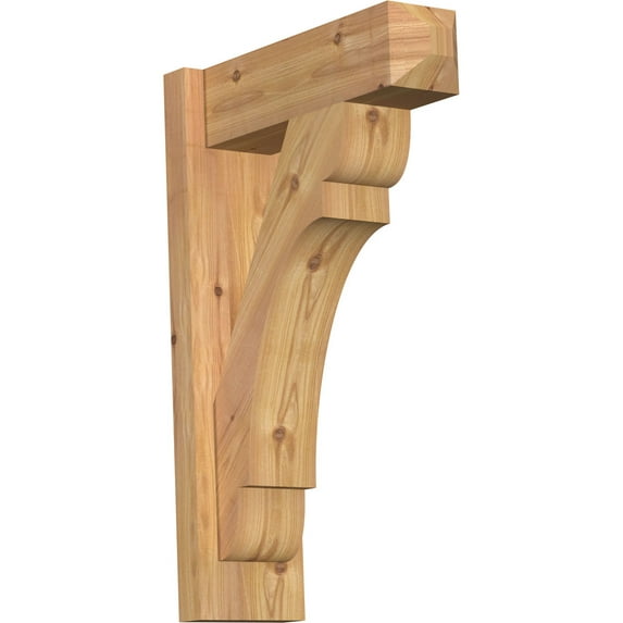 Ekena Millwork 5.50"W x 16"D x 24"H Olympic Smooth Craftsman Outlooker, Western Red Cedar