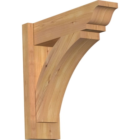 Ekena Millwork 5.50"W x 18"D x 18"H Thorton Smooth Traditional Outlooker, Western Red Cedar