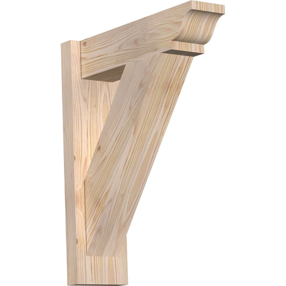 Ekena Millwork 5.50"W x 18"D x 22"H Traditional Smooth Traditional Outlooker, Douglas Fir