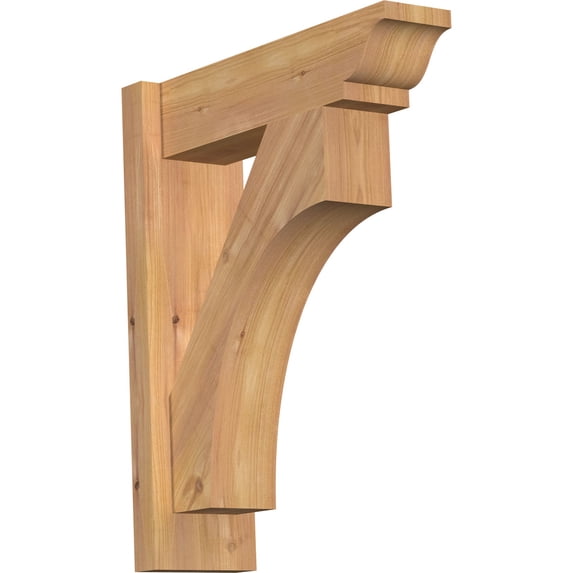 Ekena Millwork 5.50"W x 18"D x 22"H Westlake Smooth Traditional Outlooker, Western Red Cedar