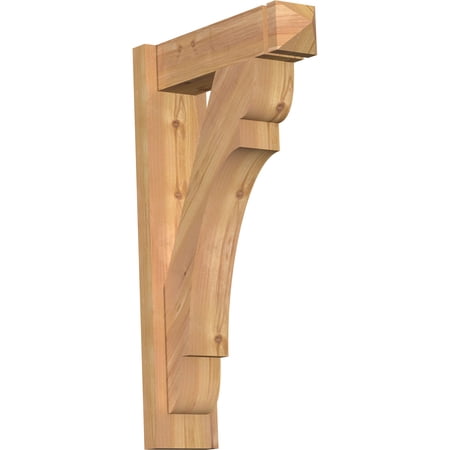 Ekena Millwork 5.50"W x 18"D x 30"H Olympic Smooth Arts and Crafts Outlooker, Western Red Cedar