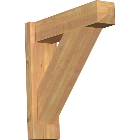 Ekena Millwork 5.50"W x 20"D x 20"H Traditional Smooth Craftsman Outlooker, Western Red Cedar