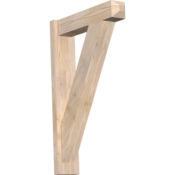 Ekena Millwork 5.50"W x 22"D x 34"H Traditional Smooth Craftsman Outlooker, Douglas Fir