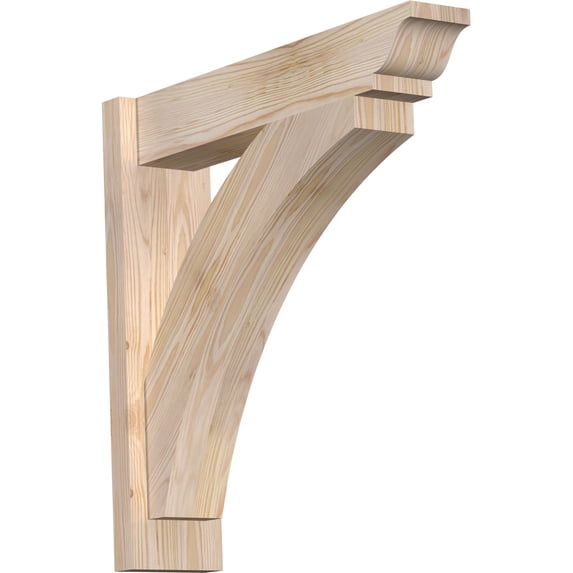 Ekena Millwork 5.50"W x 24"D x 24"H Thorton Smooth Traditional Outlooker, Douglas Fir