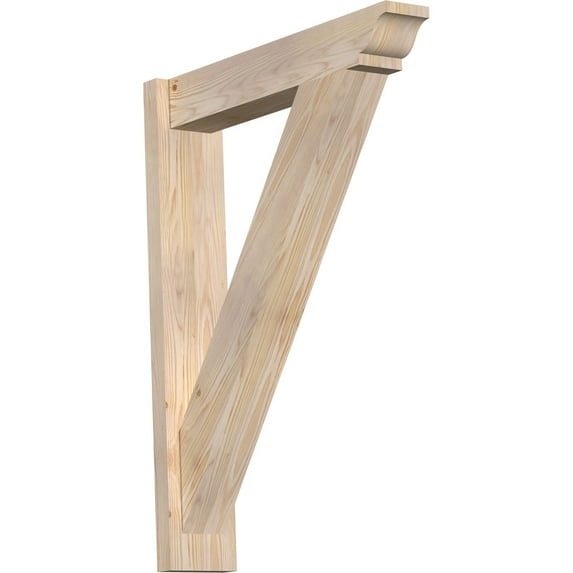 Ekena Millwork 5.50"W x 26"D x 34"H Traditional Smooth Traditional Outlooker, Douglas Fir