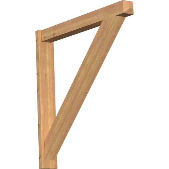 Ekena Millwork 5.50"W x 42"D x 42"H Traditional Smooth Craftsman Outlooker, Western Red Cedar