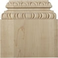 thumbnail image 1 of Ekena Millwork 5 7/8"BW x 4 1/8" Top Width x 2"D x 6"H, Chesterfield Base Plinth, Alder, 1 of 5