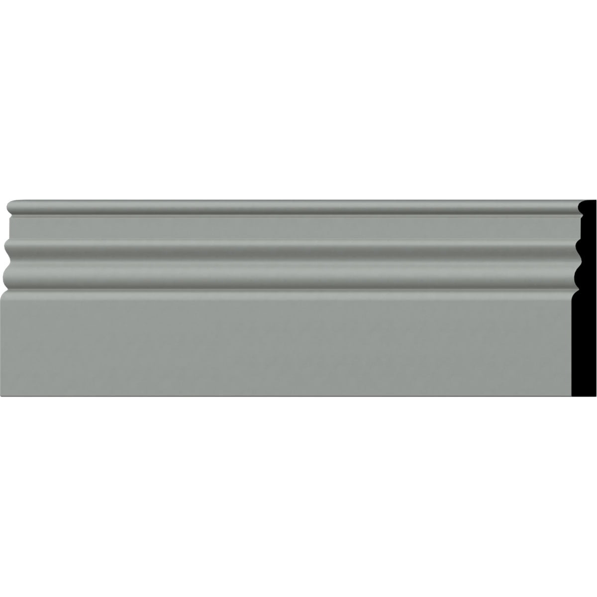 Ekena Millwork 5 7/8"H x 3/4"P x 94 1/2"L Federal Baseboard Moulding (12-Pack)