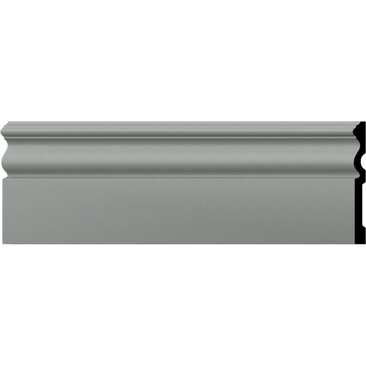 Bradford White Polyurethane Traditional Baseboard Moulding (12-Pack)