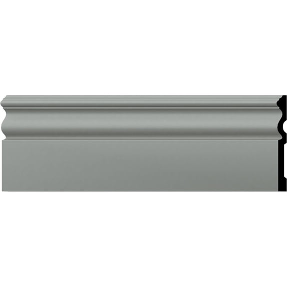 Ekena Millwork 5 7/8"H x 5/8"P x 94 1/2"L Bradford Baseboard Moulding (12-Pack)