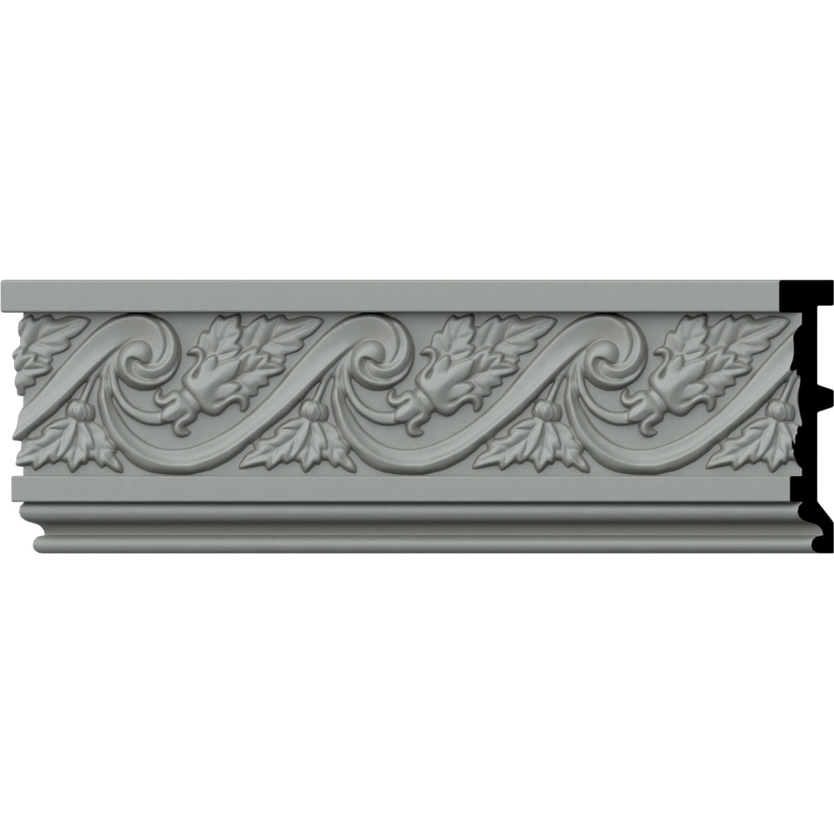 Wellington 5" White Urethane Decorative Chair Rail Moulding