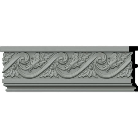 Ekena Millwork 5"H x 1"P x 94 1/2"L, (3 7/8" Repeat), Wellington Chair Rail