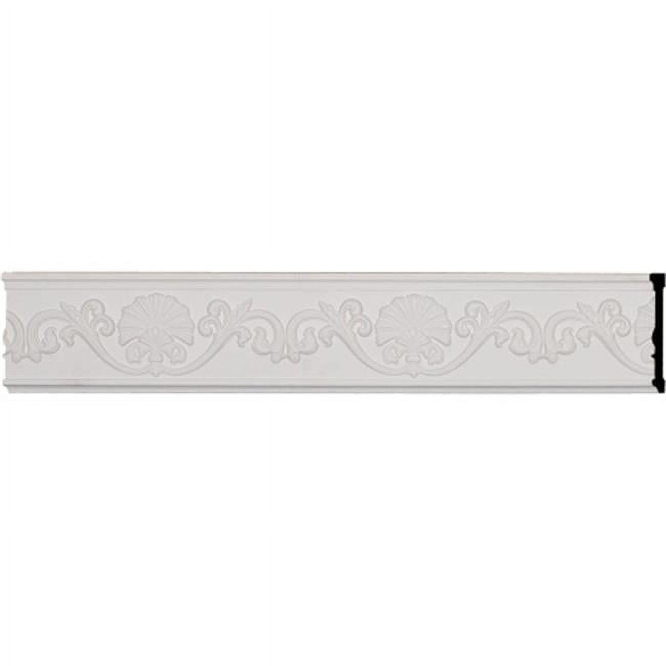 Millin 94.5" White Urethane Decorative Chair Rail Moulding