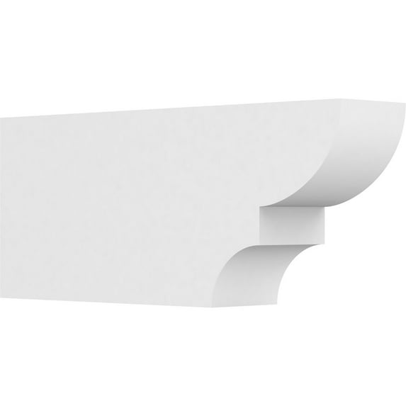 Ekena Millwork 5"W X 10"H X 24"L Standard Ridgewood Architectural Grade PVC Rafter Tail