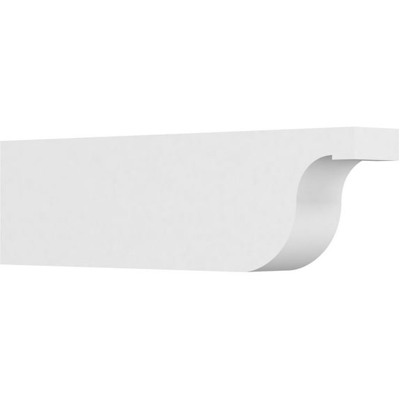 Ekena Millwork 5"W X 10"H X 36"L Standard Del Monte Architectural Grade PVC Rafter Tail