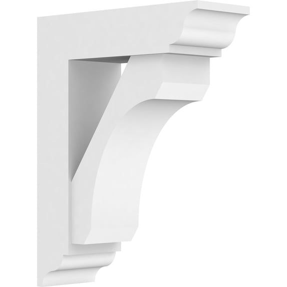 Ekena Millwork 5"W X 14"D X 18"H Standard Legacy Architectural Grade Pvc Bracket With Traditional Ends