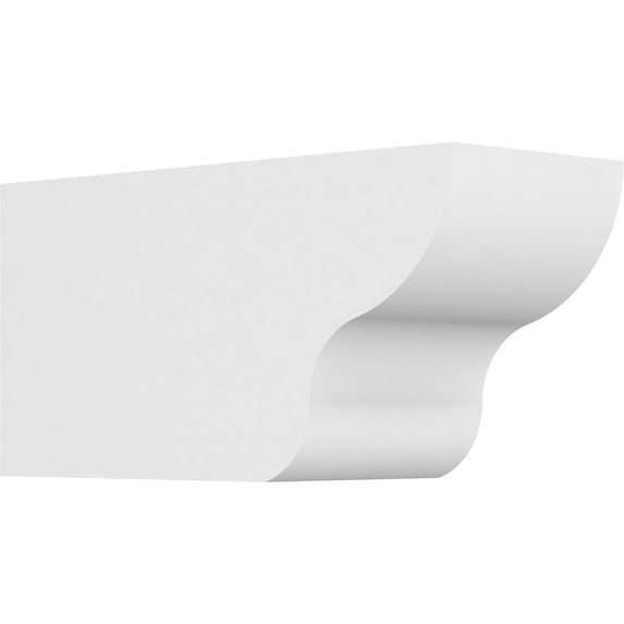 Ekena Millwork 5"W X 6"H X 12"L Standard Greensboro Architectural Grade PVC Rafter Tail