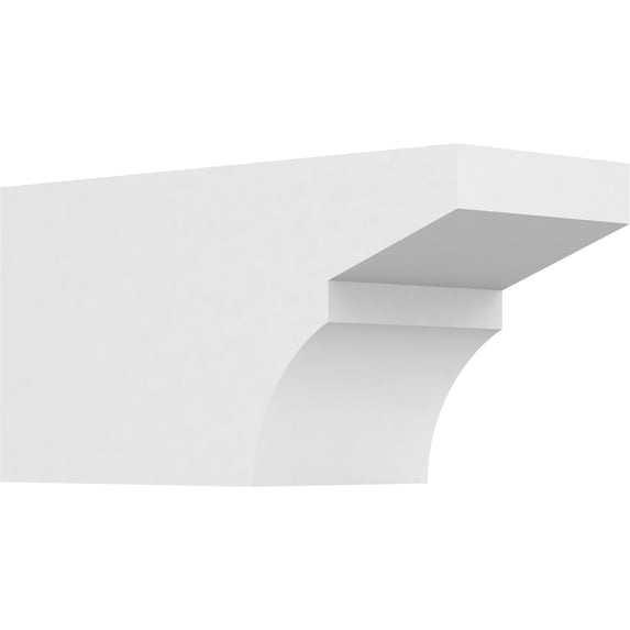 Ekena Millwork 5"W X 6"H X 12"L Standard Monterey Architectural Grade PVC Rafter Tail