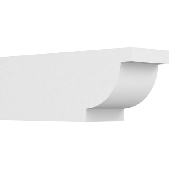 Ekena Millwork 5"W X 6"H X 16"L Standard Alpine Architectural Grade PVC Rafter Tail