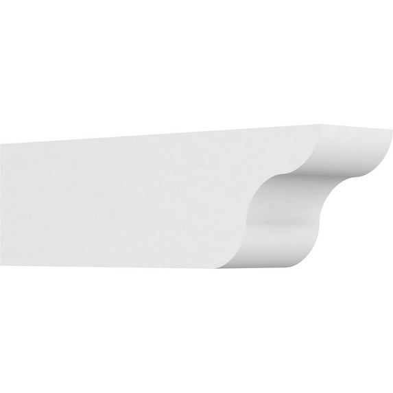 Ekena Millwork 5"W X 6"H X 20"L Standard Carmel Architectural Grade PVC Rafter Tail