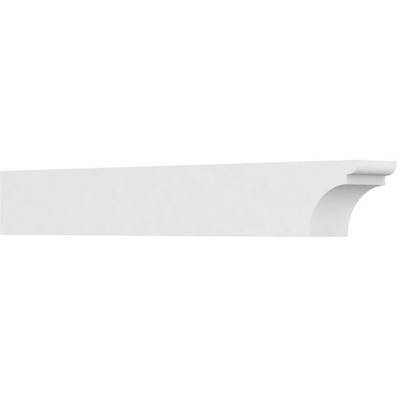 Ekena Millwork 5"W X 6"H X 42"L Standard Yorktown Architectural Grade PVC Rafter Tail
