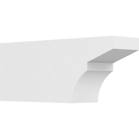 Ekena Millwork 5"W X 8"H X 20"L Standard Monterey Architectural Grade PVC Rafter Tail