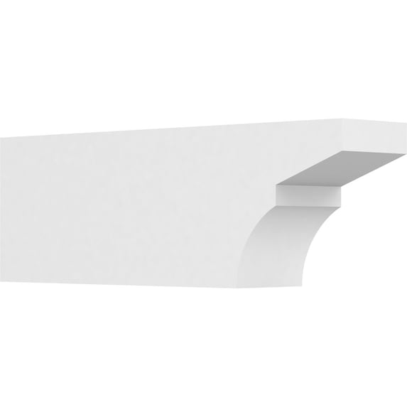 Ekena Millwork 5"W X 8"H X 24"L Standard Monterey Architectural Grade PVC Rafter Tail