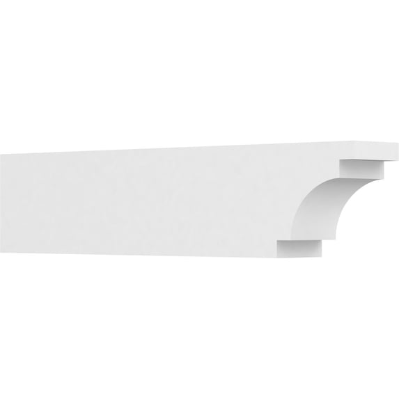 Ekena Millwork 5"W X 8"H X 36"L Standard Mediterranean Architectural Grade PVC Rafter Tail