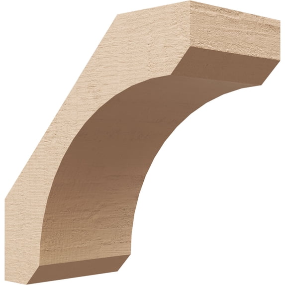 Ekena Millwork 5"W x 10"D x 10"H Legacy Rough Cedar Woodgrain TimberThane Knee Brace, Primed