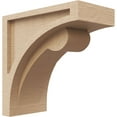 thumbnail image 1 of 5"W x 10"D x 10"H Classic Viola Rough Cedar Woodgrain TimberThane Corbel, Primed Tan, 1 of 6