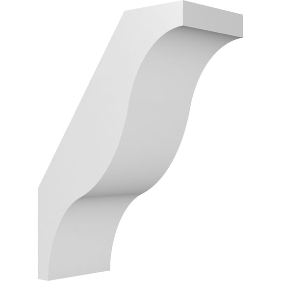 Ekena Millwork 5"W x 10"D x 14"H Funston Architectural Grade PVC Knee Brace