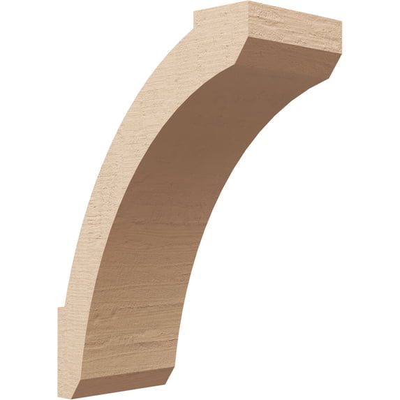 Ekena Millwork 5"W x 10"D x 14"H Lafayette Rough Cedar Woodgrain TimberThane Knee Brace, Primed