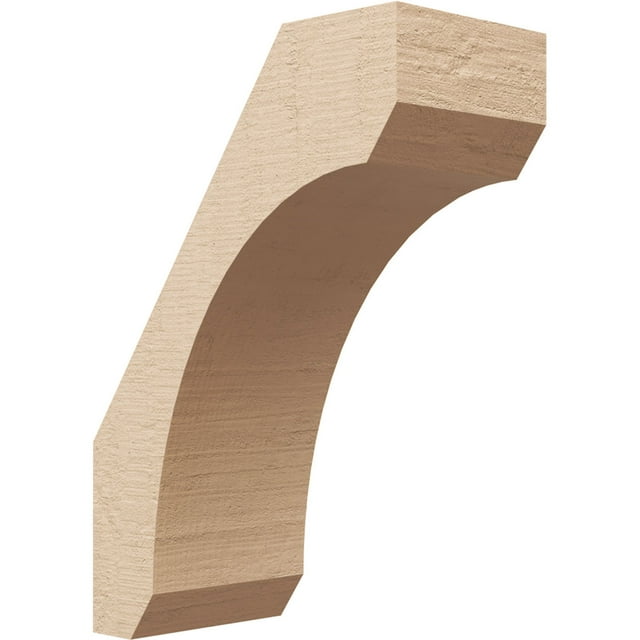 Ekena Millwork 5"W x 10"D x 14"H Legacy Rough Cedar Woodgrain TimberThane Knee Brace, Primed