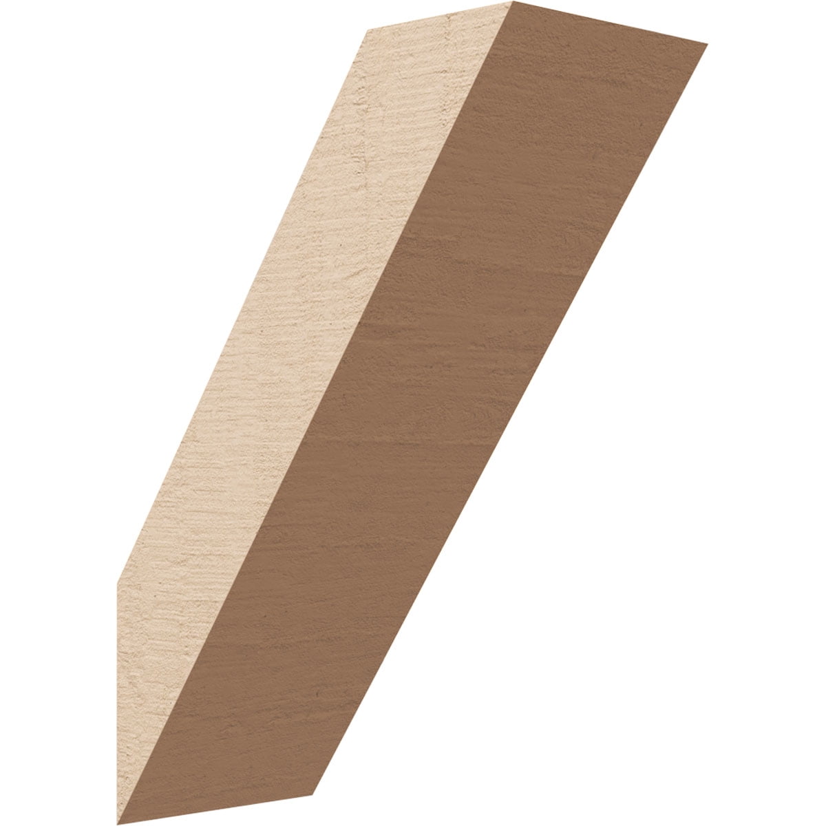 Ekena Millwork 5"W x 10"D x 14"H Traditional Rough Cedar Woodgrain TimberThane Knee Brace, Primed
