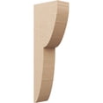 thumbnail image 1 of 5"W x 10"D x 30"H Thin Crestline Rough Cedar Woodgrain TimberThane Corbel, Primed Tan, 1 of 6