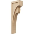 thumbnail image 1 of 5"W x 10"D x 30"H Thin Viola Rough Cedar Woodgrain TimberThane Corbel, Primed Tan, 1 of 6