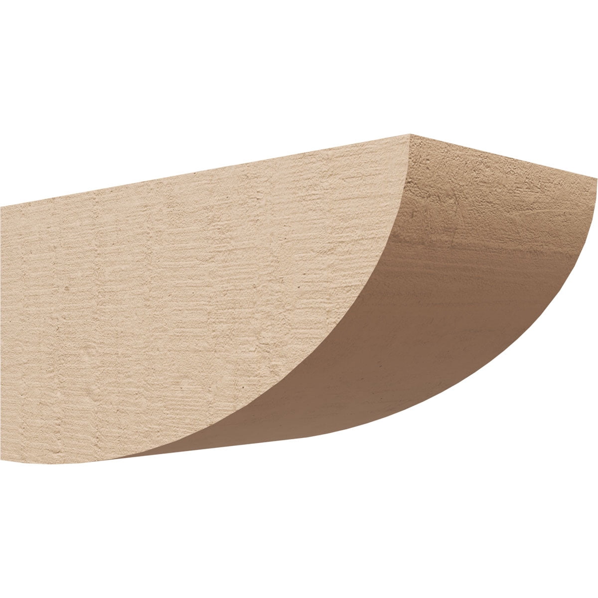 5"W x 10"D x 5"H Wide Durham Rough Cedar Woodgrain TimberThane Corbel, Primed Tan