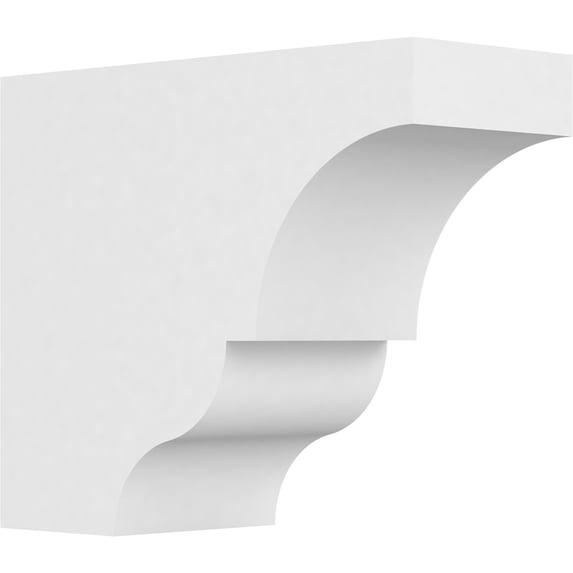 Ekena Millwork 5"W x 10"H X 12"L Standard Asheboro Architectural Grade PVC Rafter Tail