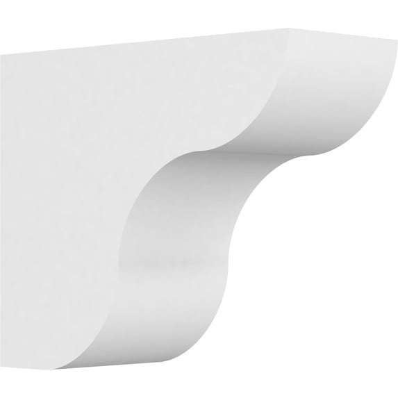 Ekena Millwork 5"W x 10"H X 12"L Standard Carmel Architectural Grade PVC Rafter Tail