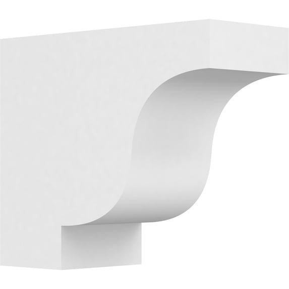 Ekena Millwork 5"W x 10"H X 12"L Standard Newport Architectural Grade PVC Rafter Tail