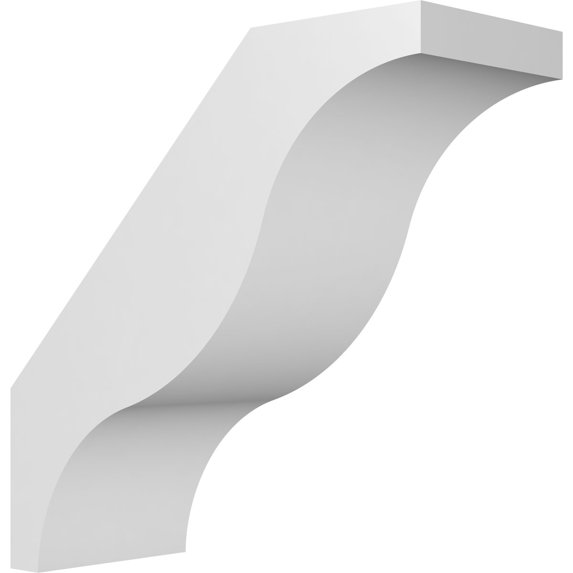 Ekena Millwork 5"W x 12"D x 12"H Funston Architectural Grade PVC Knee Brace