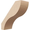 thumbnail image 1 of Ekena Millwork 5"W x 12"D x 12"H Geneva Rough Cedar Woodgrain TimberThane Knee Brace, Primed, 1 of 6