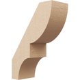 thumbnail image 1 of Ekena Millwork 5"W x 12"D x 16"H Ridgewood Rough Cedar Woodgrain TimberThane Knee Brace, Primed, 1 of 6